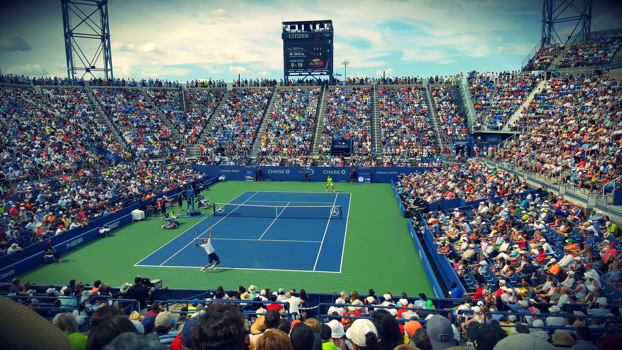 The Arthur Ashe Stadium at Flushing Meadows